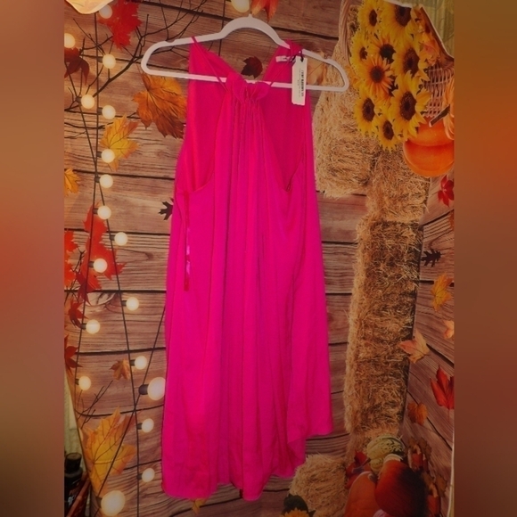 Pink Naked Zebra LG Halter Dress NWT - Picture 11 of 16